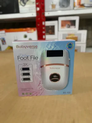 Babyverse Rechargeable 3 Heads Electronic Foot File